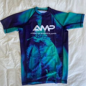 AMP blue wash Rash Guard